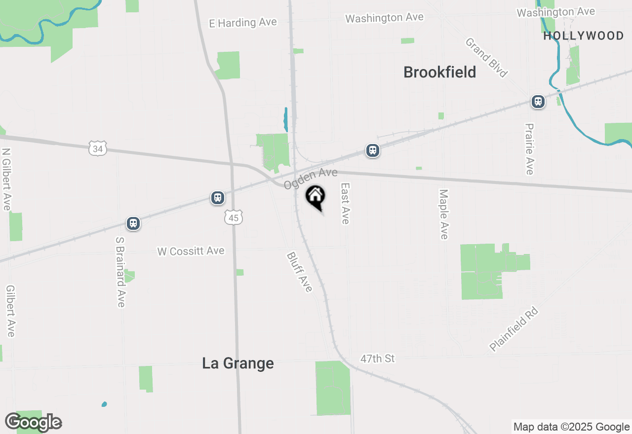 Map of 148 Sawyer Avenue, La Grange, IL 60525