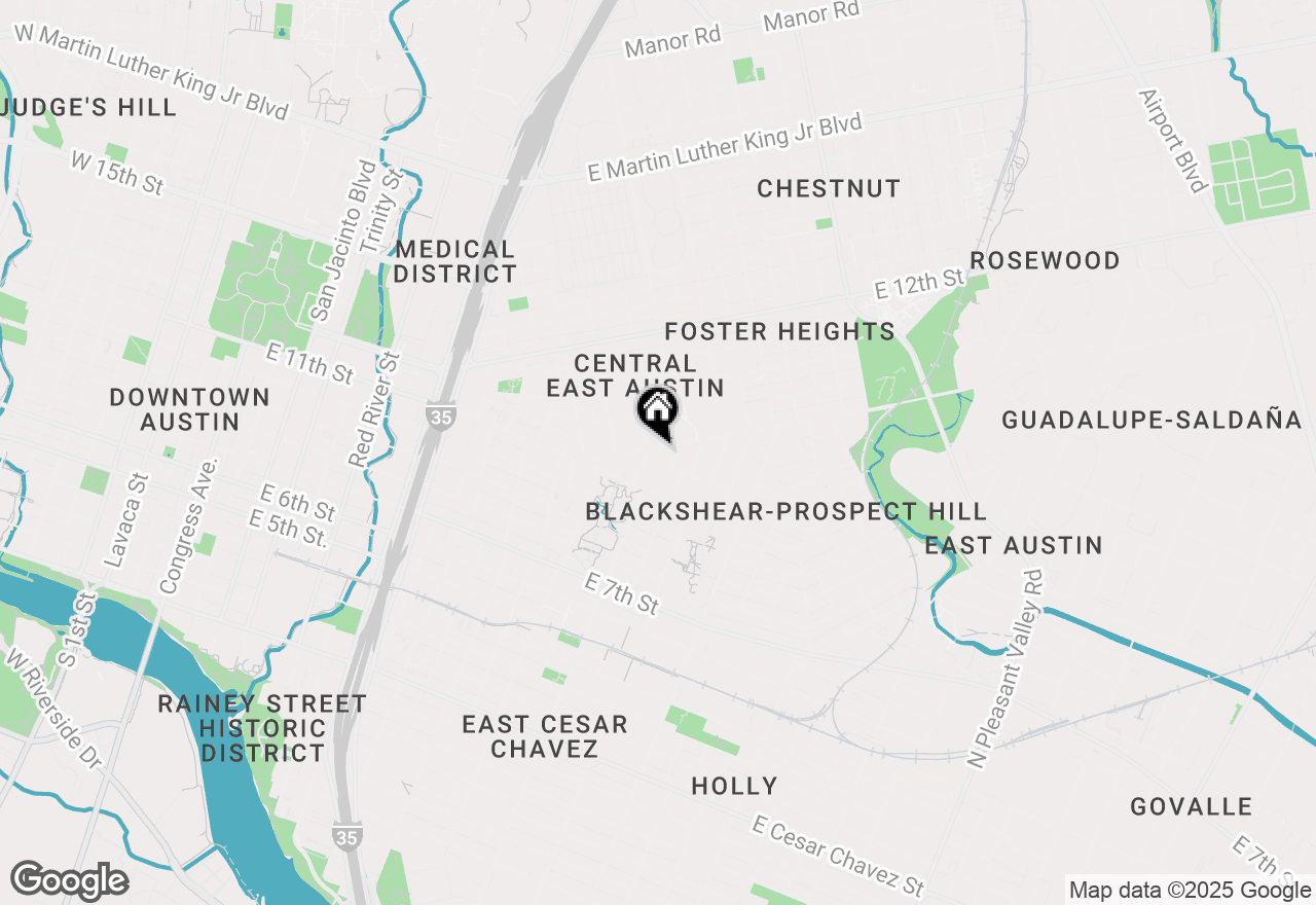 Map of 1405 Rosewood Ave, Austin, TX 78702