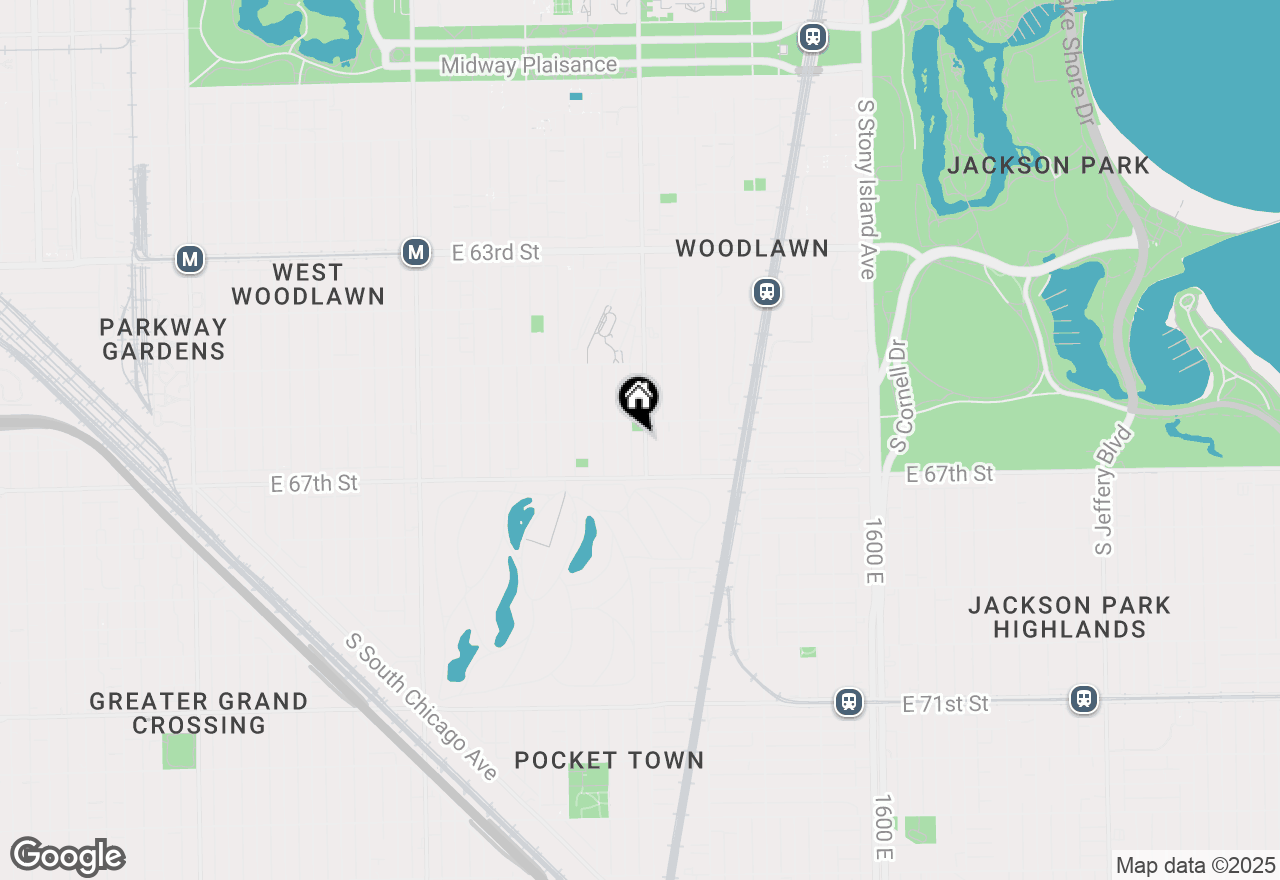 Map of 6620 S Woodlawn Avenue, Chicago, IL 60637