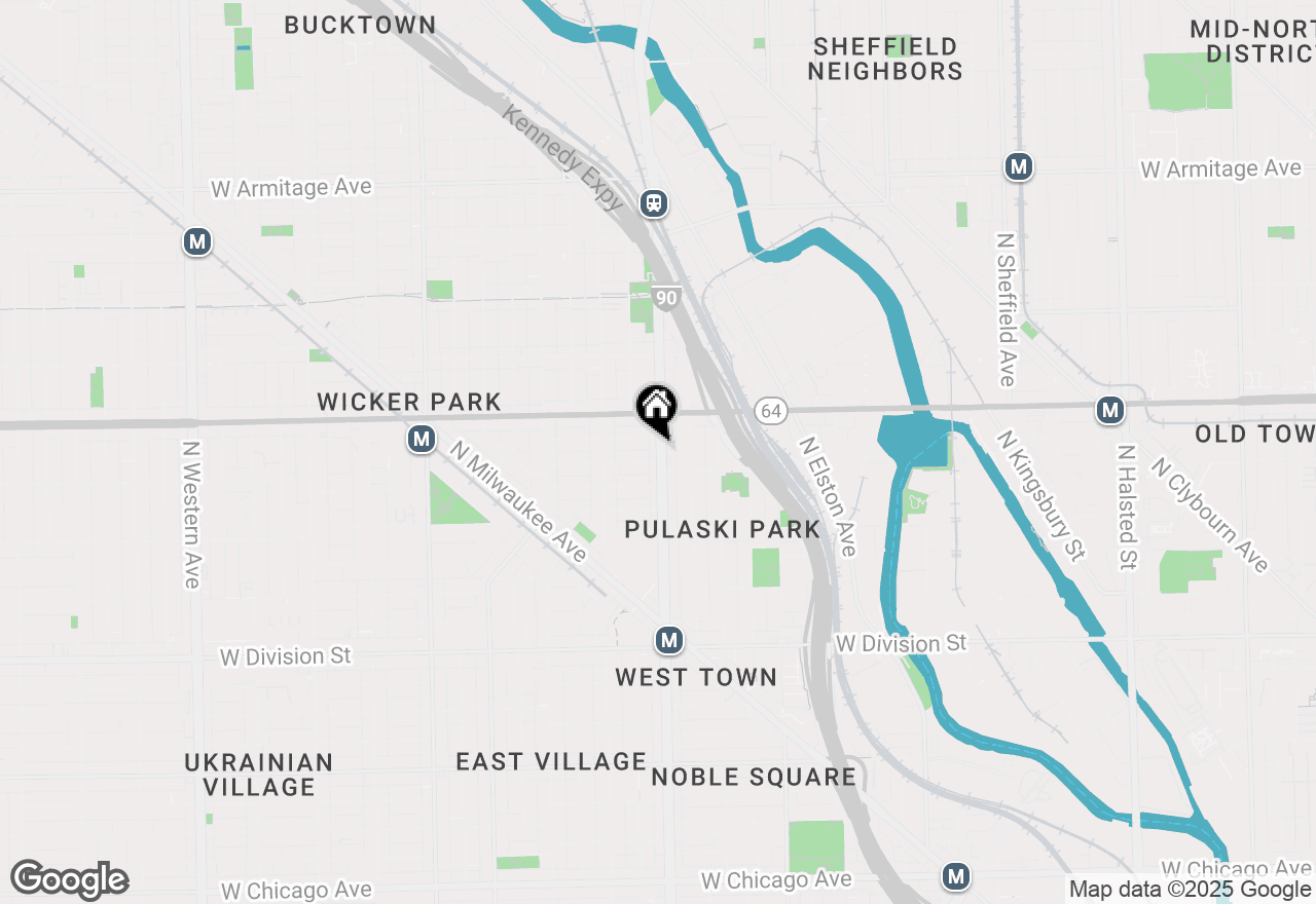 Map of 1520 N Ashland Avenue #1, Chicago, IL 60622