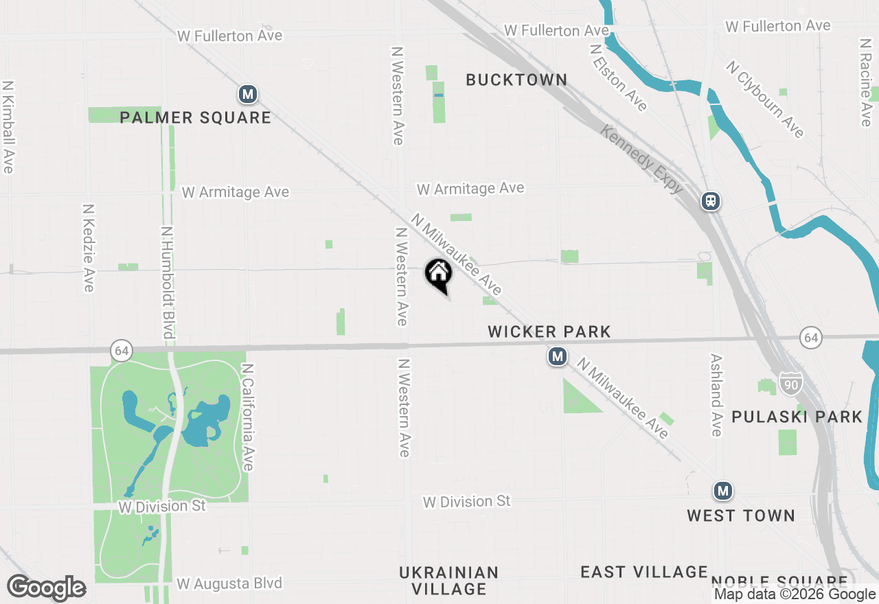 Map of 2305 W Wabansia Avenue #4, Chicago, IL 60647