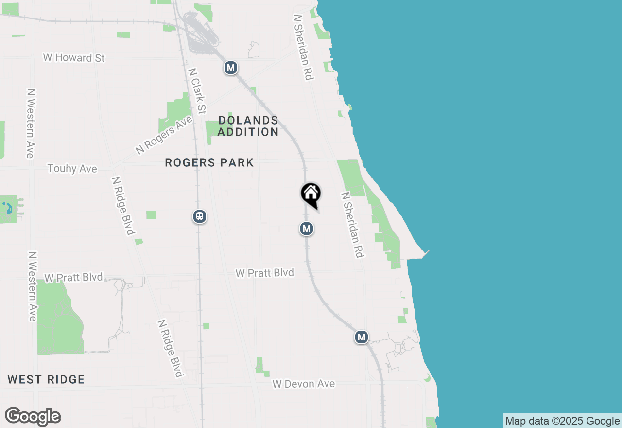 Map of 1344 W Lunt Avenue #305, Chicago, IL 60626