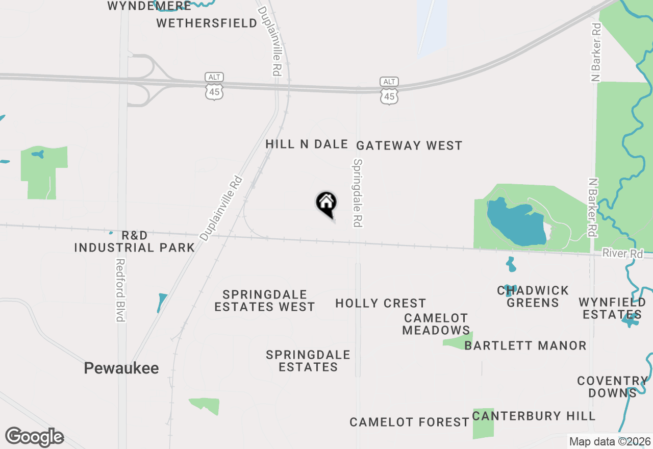 Map of W221N3075 Greenwood Rd, Waukesha, WI 53186