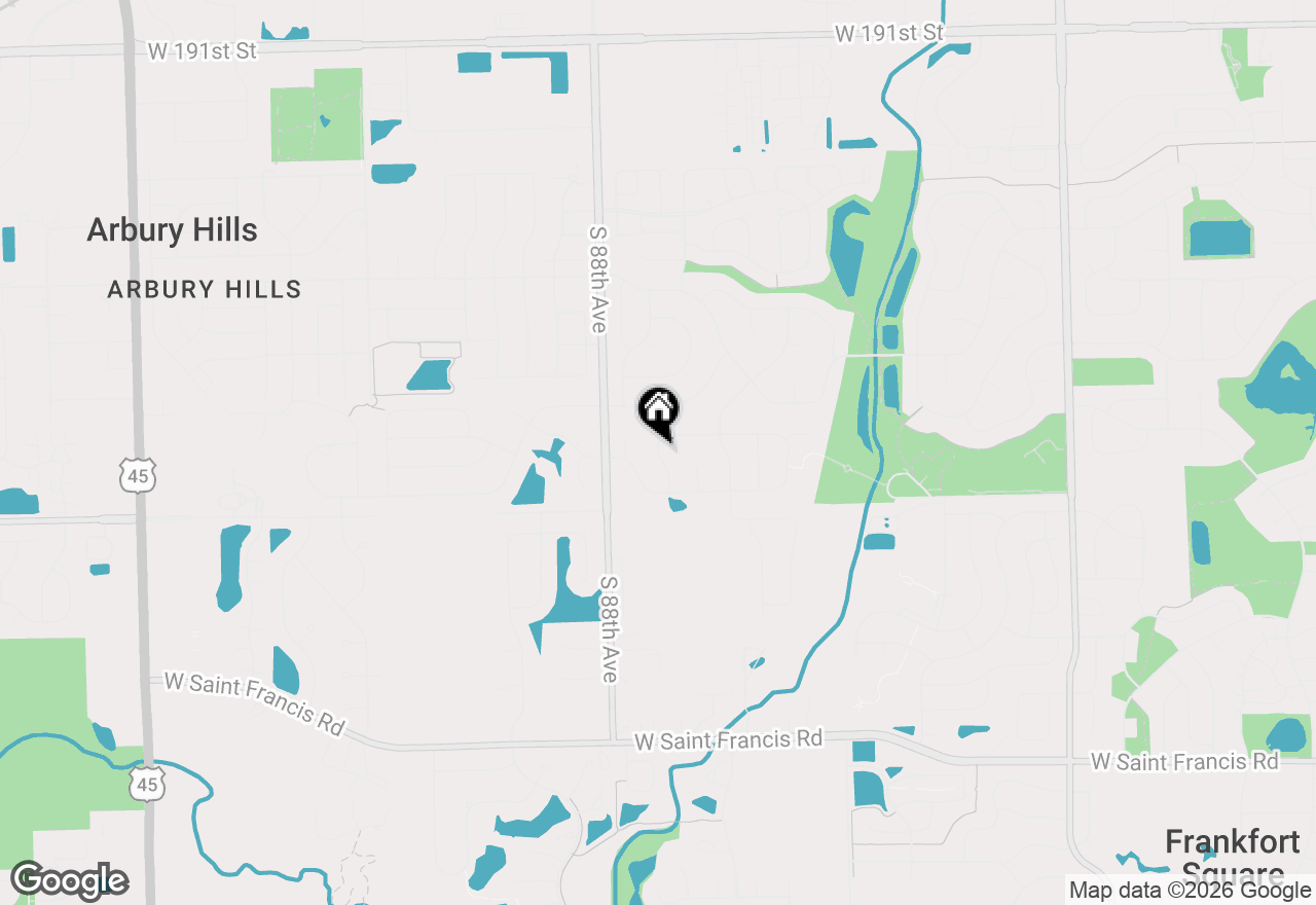 Map of 8649 Monaghan Drive, Tinley Park, IL 60487