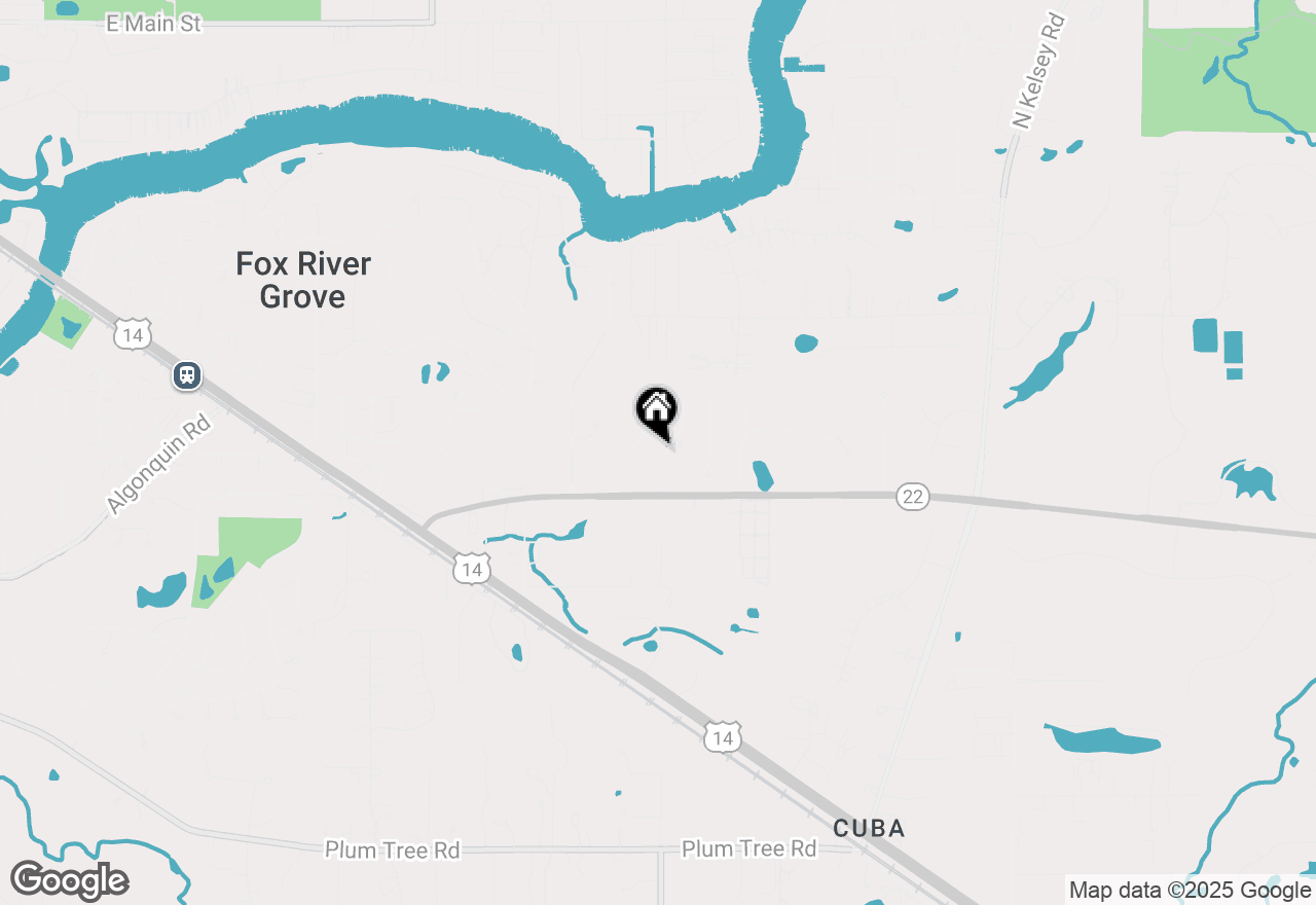 Map of 9247 Primrose Lane, Fox River Grove, IL 60021