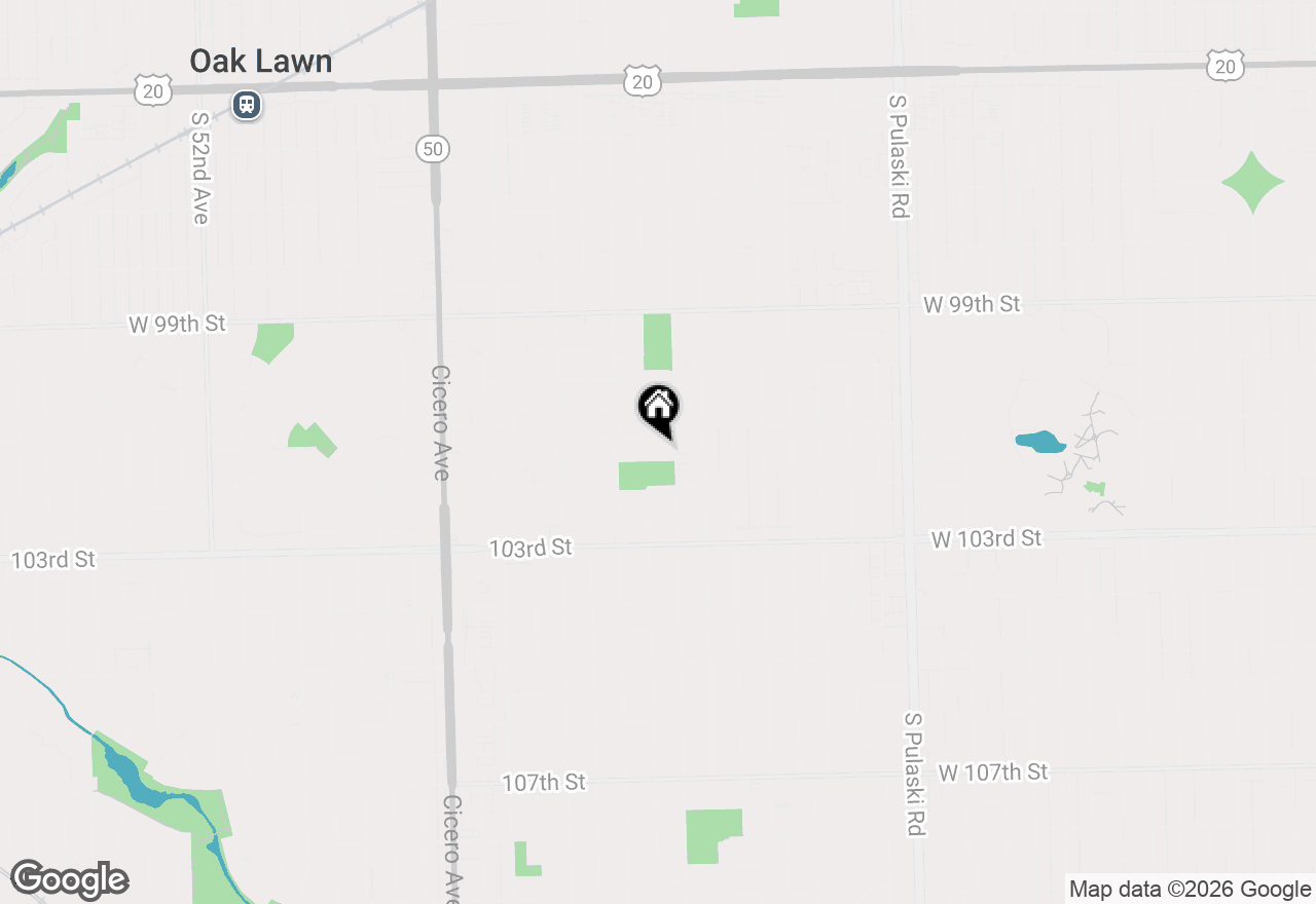 Map of 4408 Williams Place, Oak Lawn, IL 60453