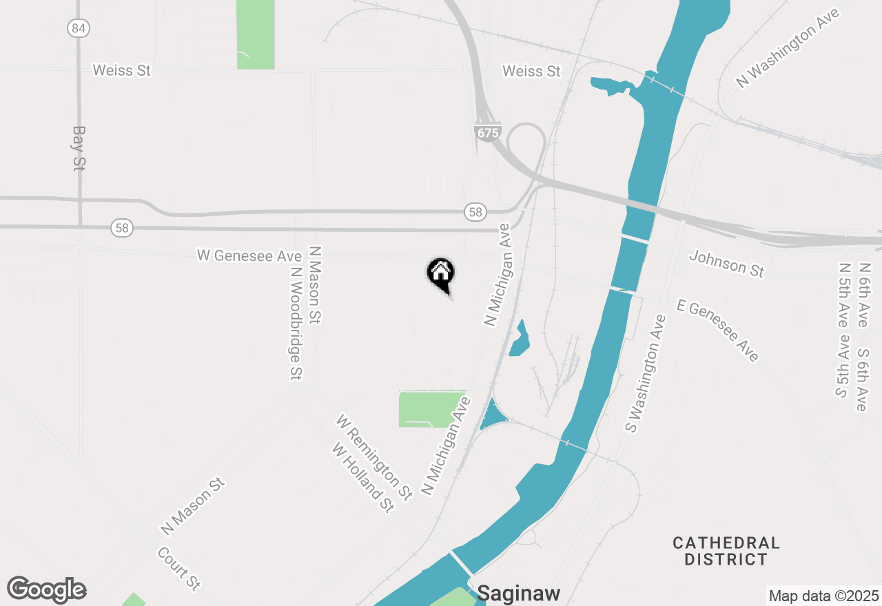 Map of 804 Congress Avenue, Saginaw, MI 48602