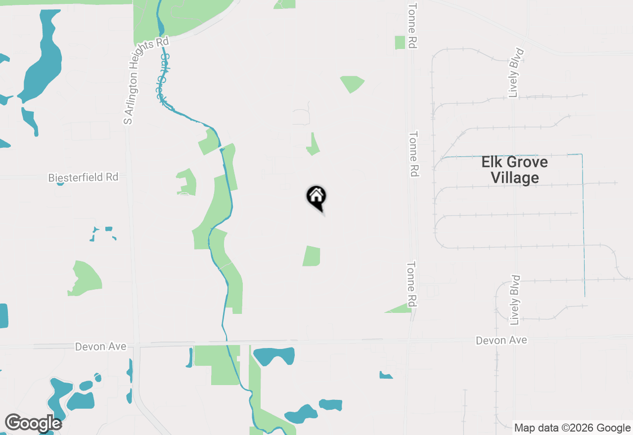 Map of 1086 Hickory Lane, Elk Grove Village, IL 60007