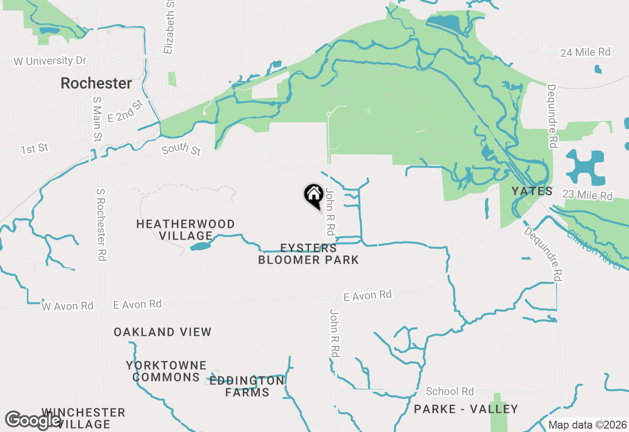 Map of 625 Driftwood Avenue, Rochester Hills, MI 48307