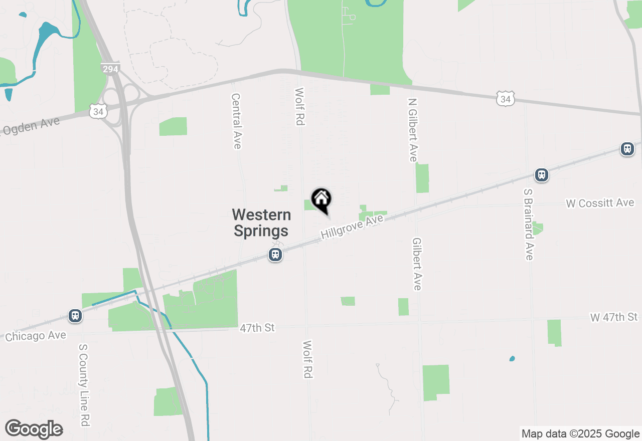 Map of 4337 Johnson Avenue, Western Springs, IL 60558