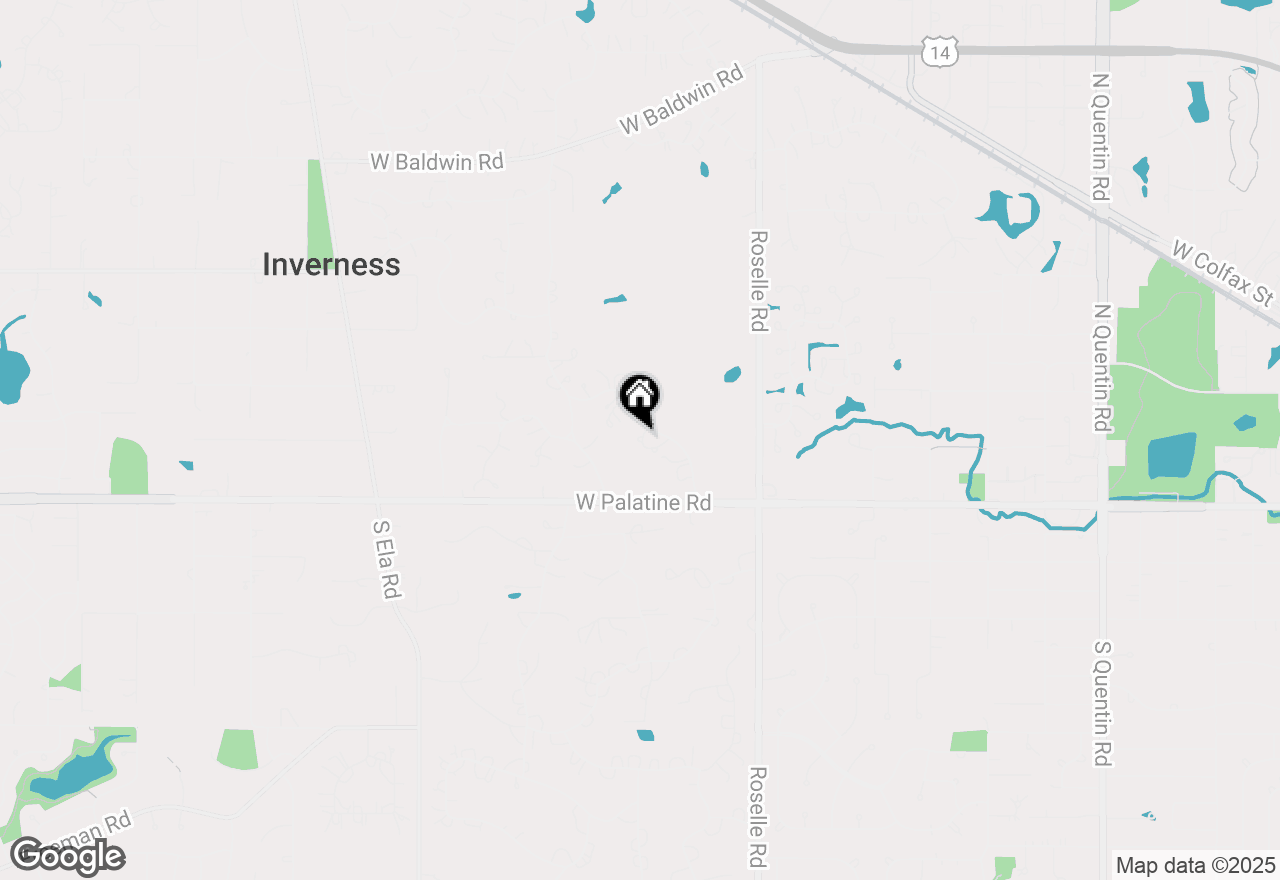 Map of 110 Inverway, Inverness, IL 60067