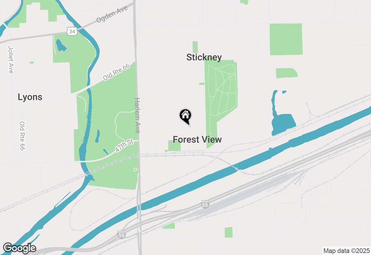 Map of 4506 Kenilworth Avenue, Forest View, IL 60402