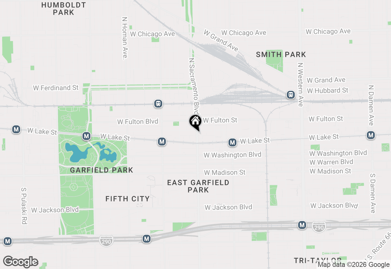 Map of 228 N Sacramento Boulevard #G, Chicago, IL 60612
