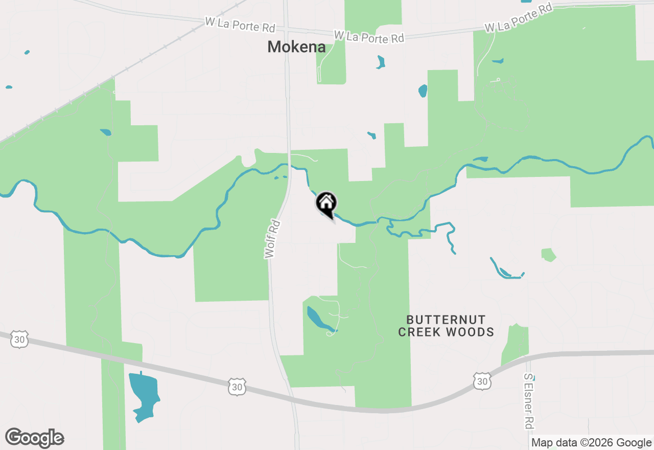 Map of 11051 W Elmwood Court, Mokena, IL 60448