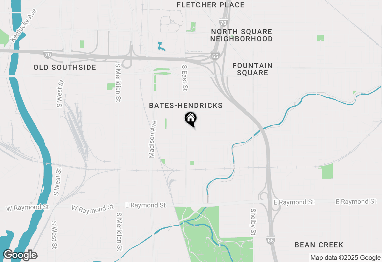 Map of 519 Lincoln Street, Indianapolis, IN 46203