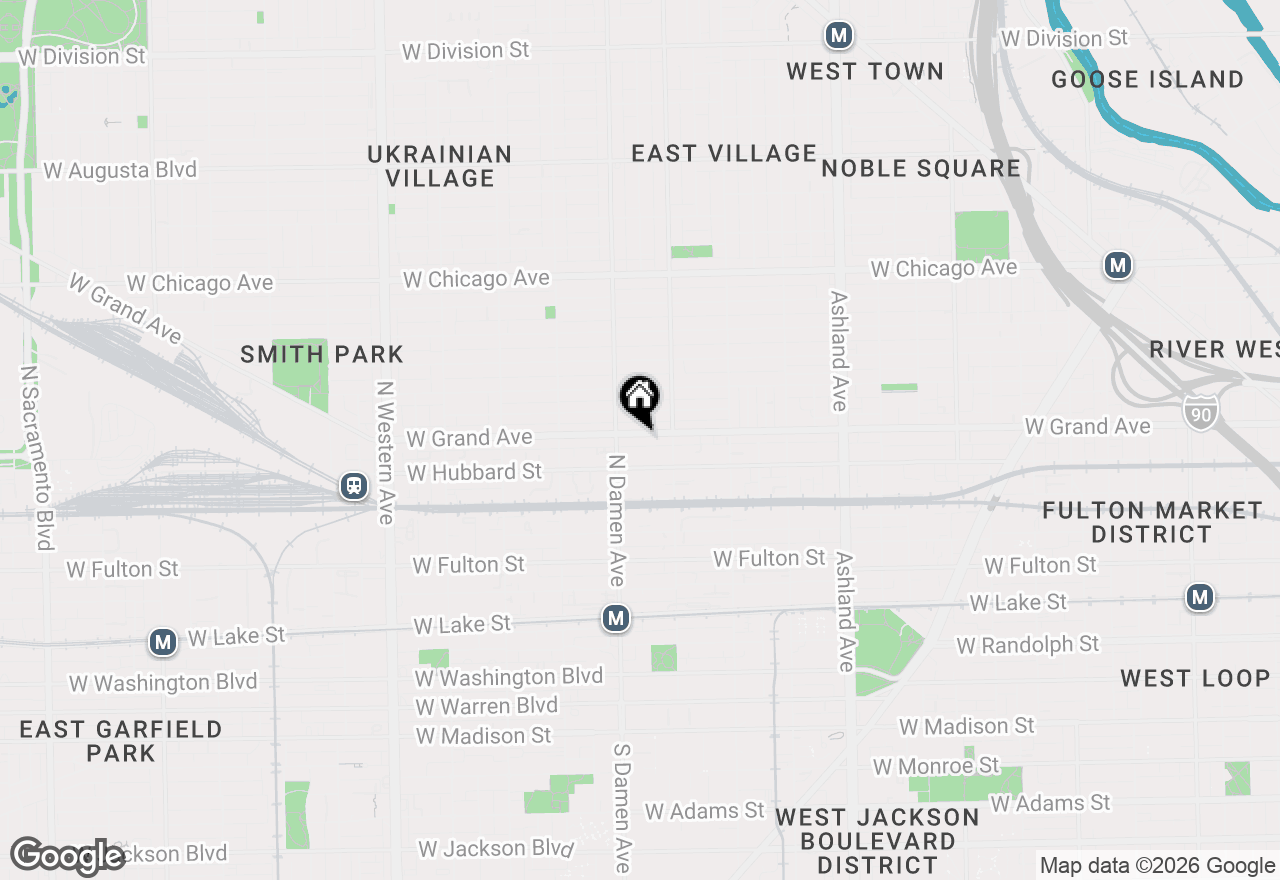 Map of 1937 W Grand Avenue #1, Chicago, IL 60622