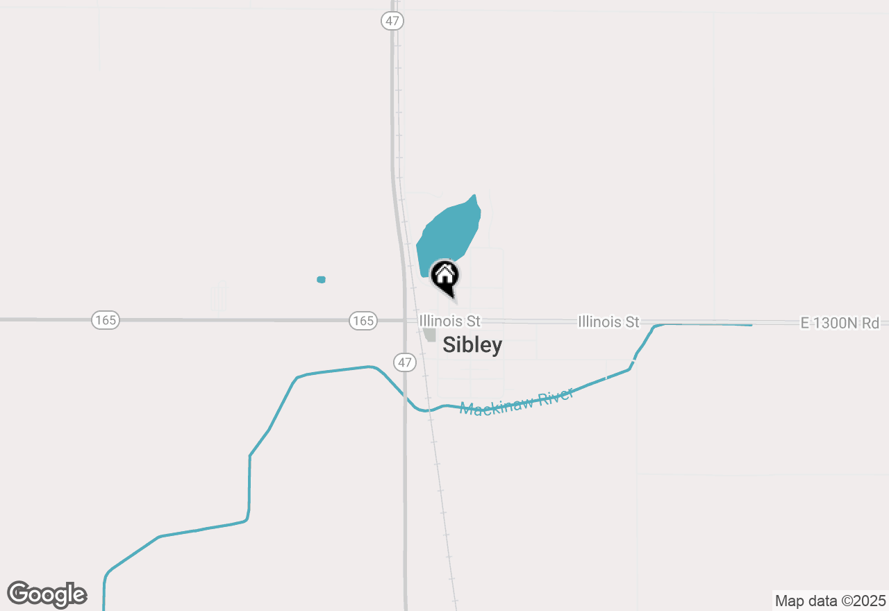 Map of 105 N Madison Street, Sibley, IL 61773