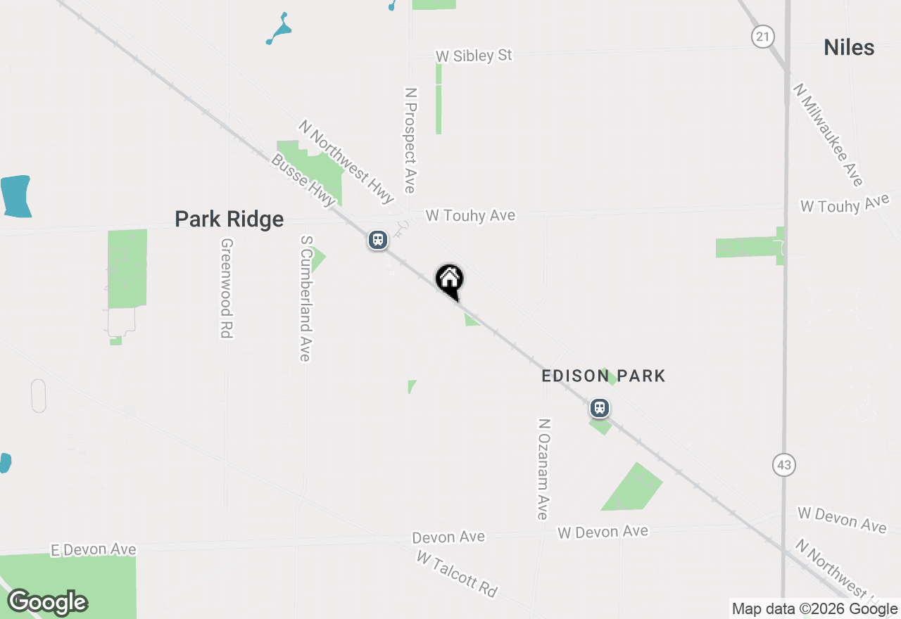 Map of 319 S Vine Avenue #A, Park Ridge, IL 60068