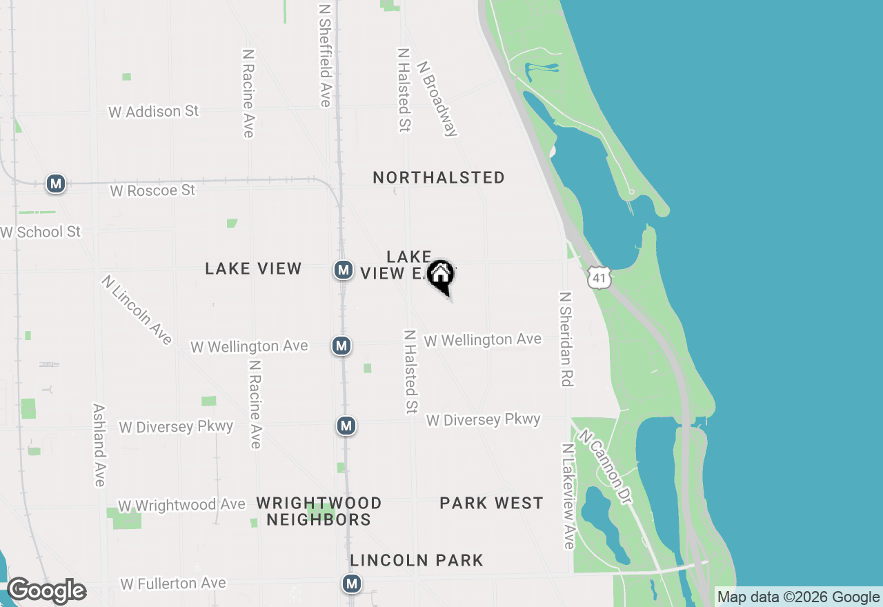 Map of 708 W Barry Avenue #3F, Chicago, IL 60657