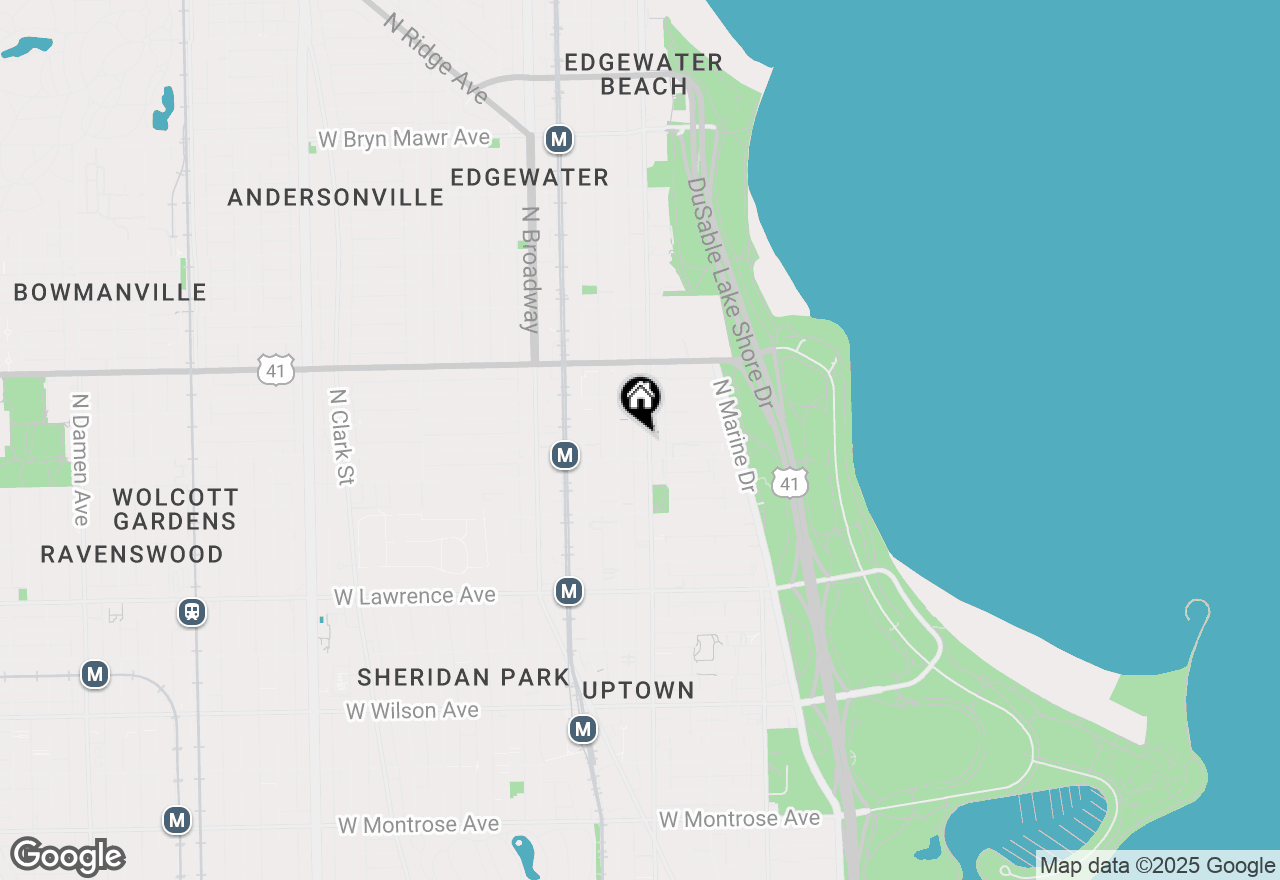 Map of 5016 N Sheridan Road #1, Chicago, IL 60640