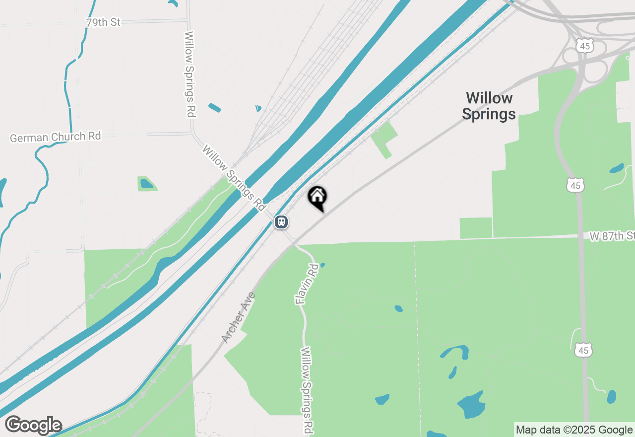 Map of 8624 S Archer Avenue #4, Willow Springs, IL 60480