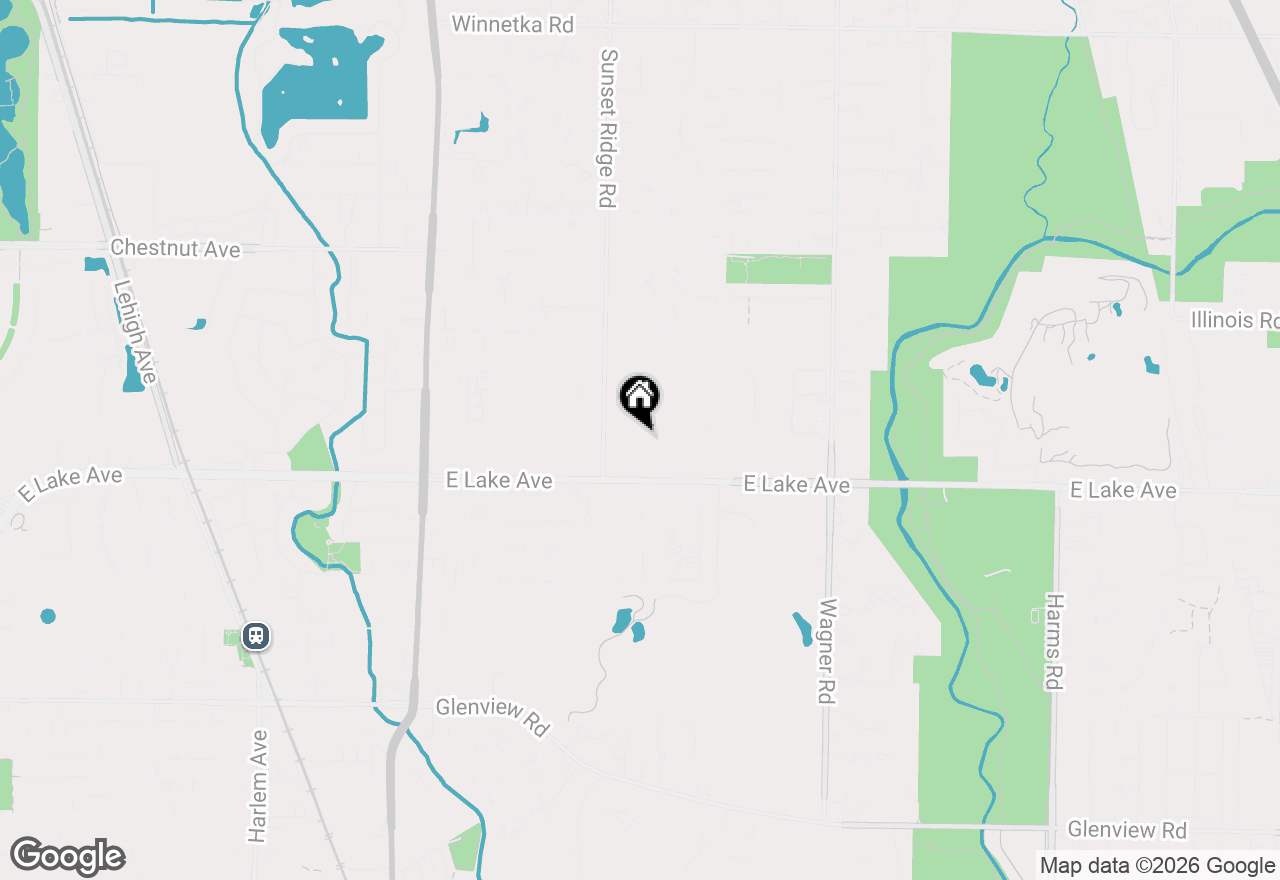 Map of 1439 Hawthorne Lane, Glenview, IL 60025