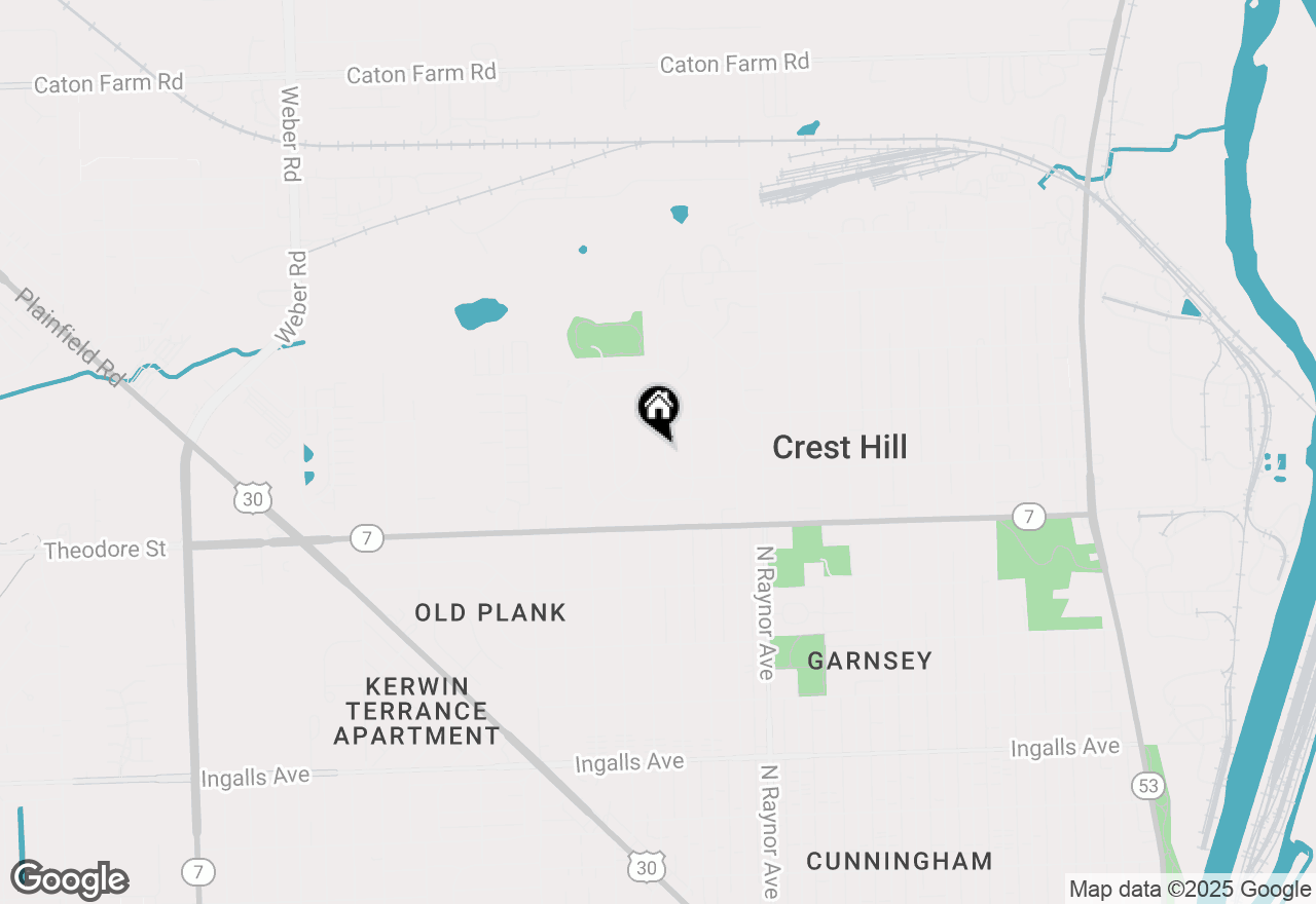 Map of 1908 Innercircle Drive, Crest Hill, IL 60403