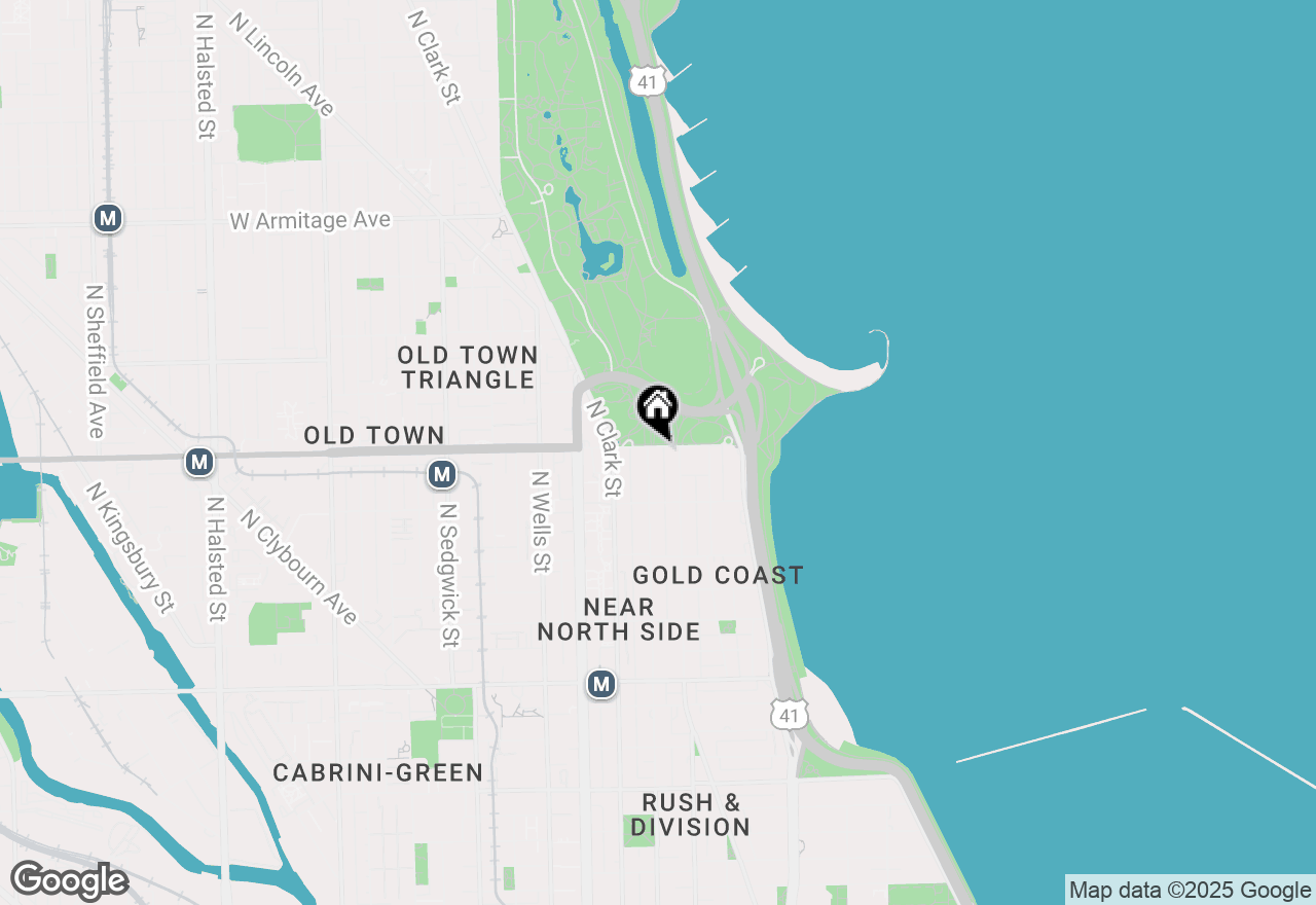 Map of 1555 N Dearborn Parkway #25E, Chicago, IL 60610