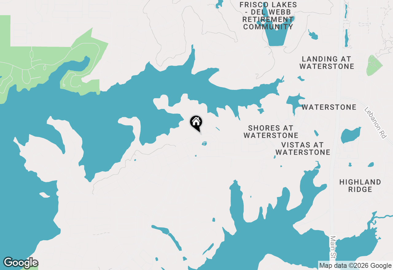 Map of 8760 Scottys Lake Lane, The Colony, TX 75056