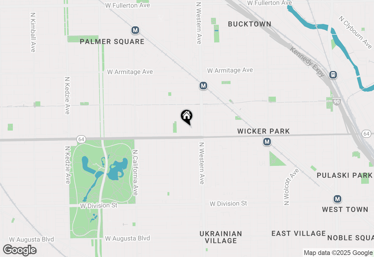 Map of 1633 N Campbell Street, Chicago, IL 60647