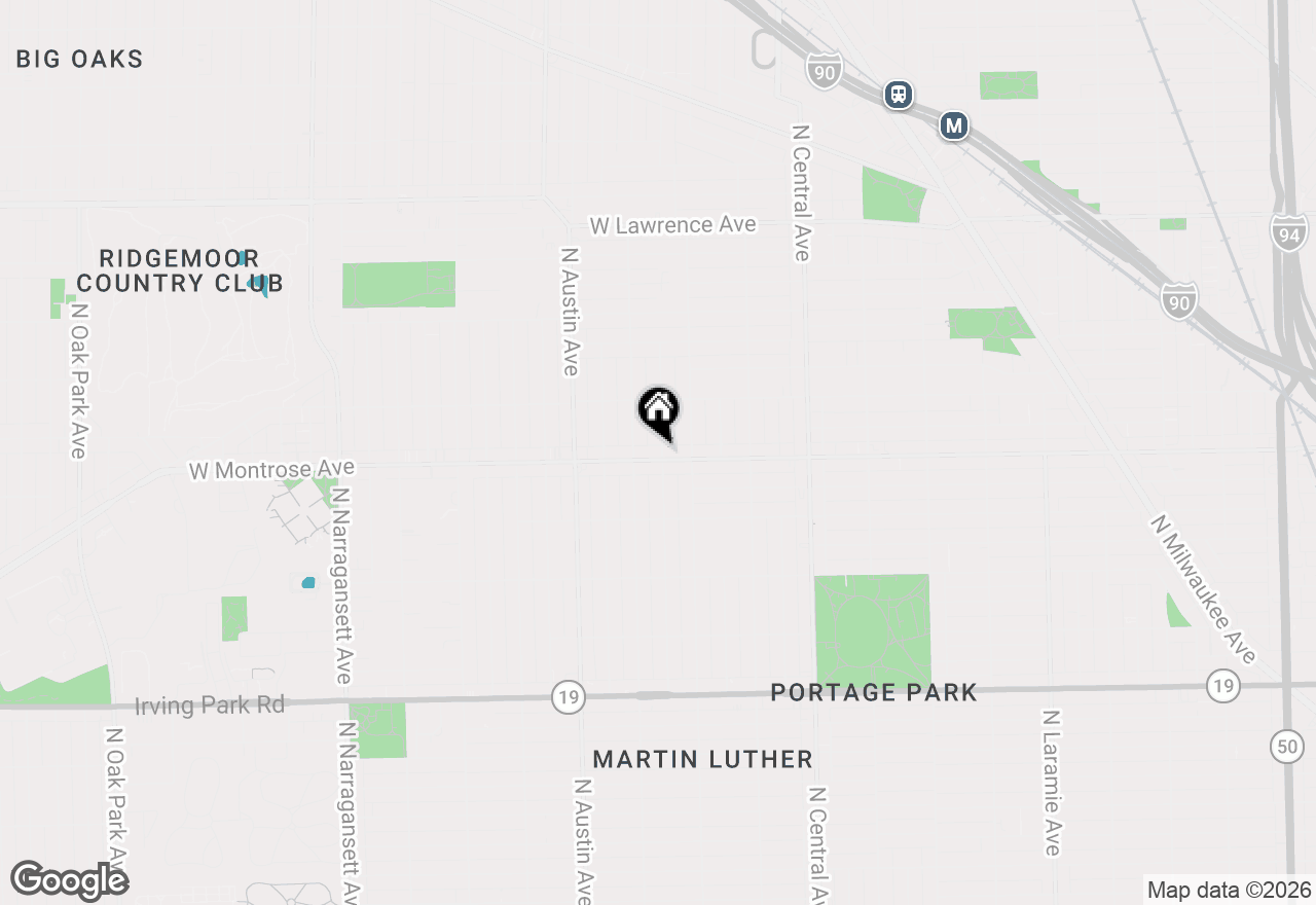 Map of 5834 W Montrose Avenue #2N, Chicago, IL 60634