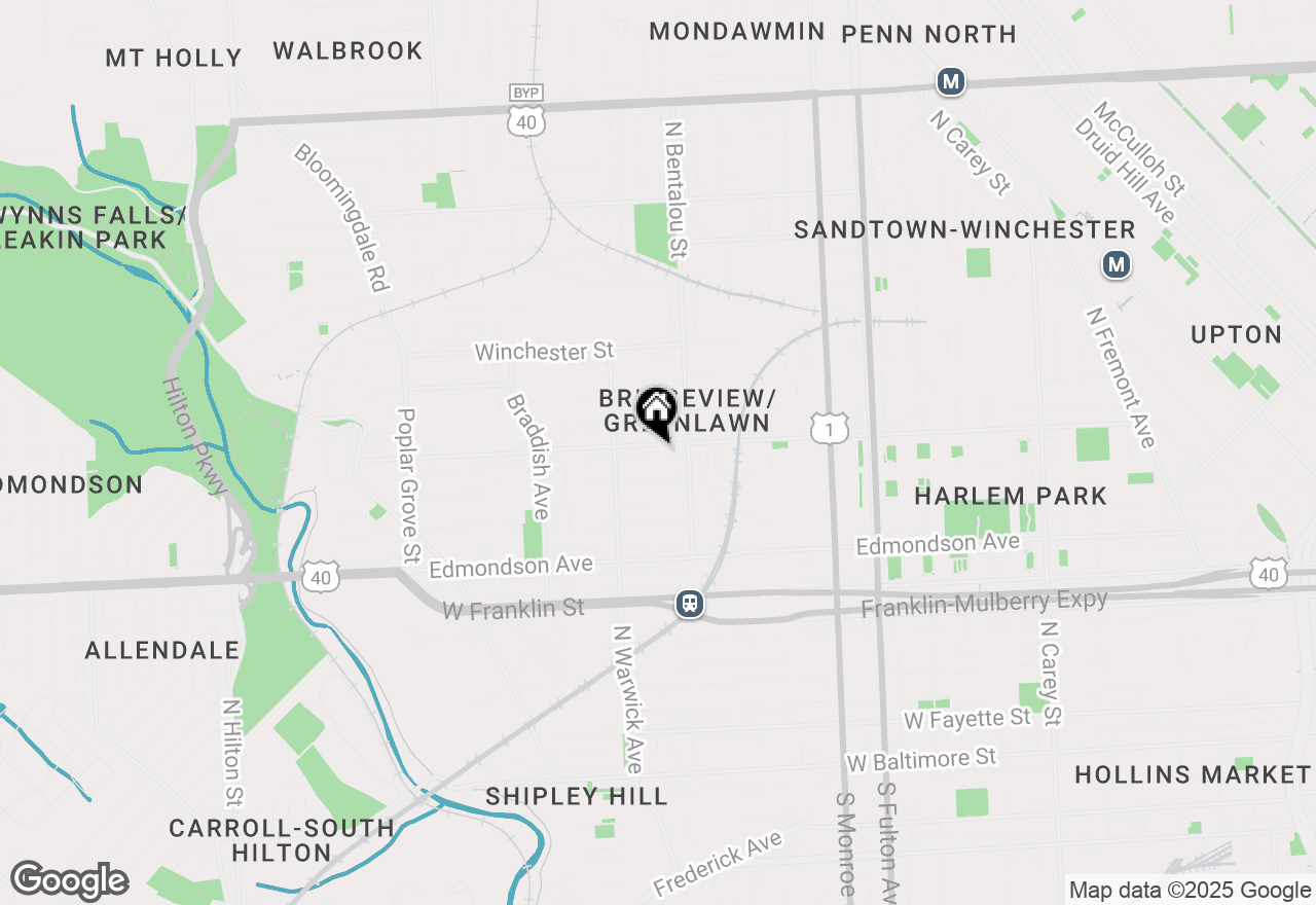 Map of 2323 W Lafayette Avenue, Baltimore, MD 21216