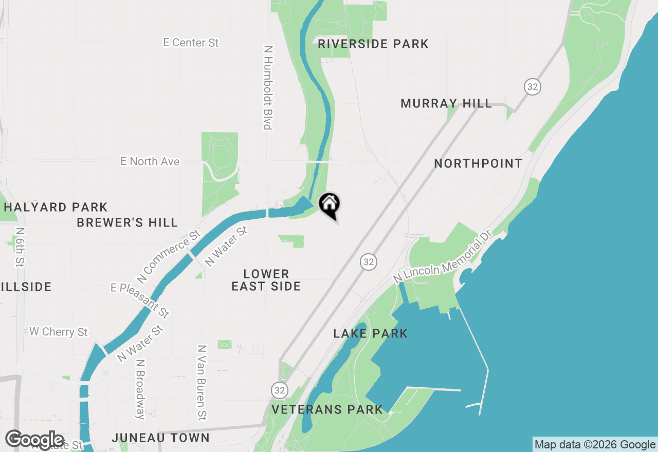 Map of 1903 N Cambridge Ave, Milwaukee, WI 53202