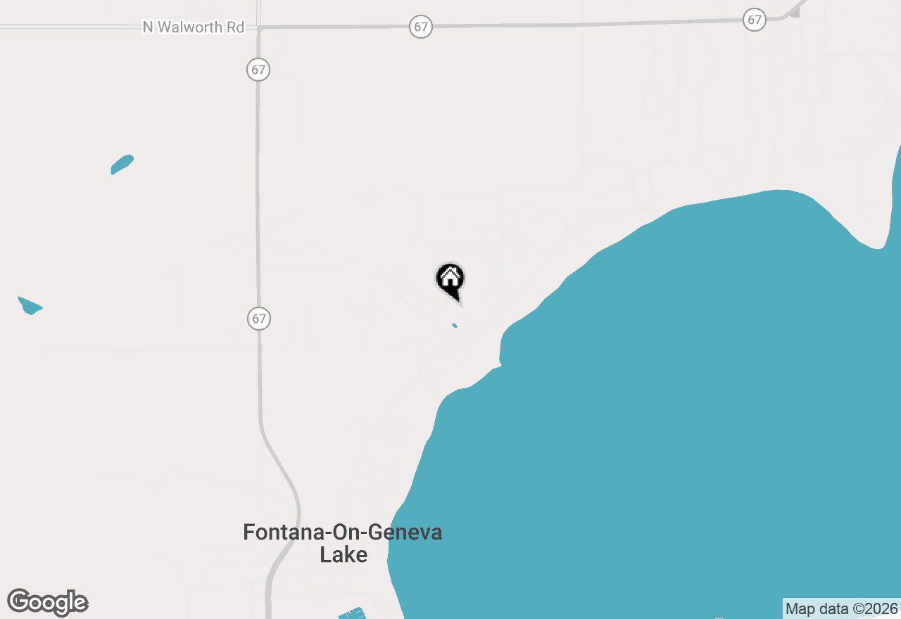 Map of 466 N Lower Gardens Rd, Fontana, WI 53125