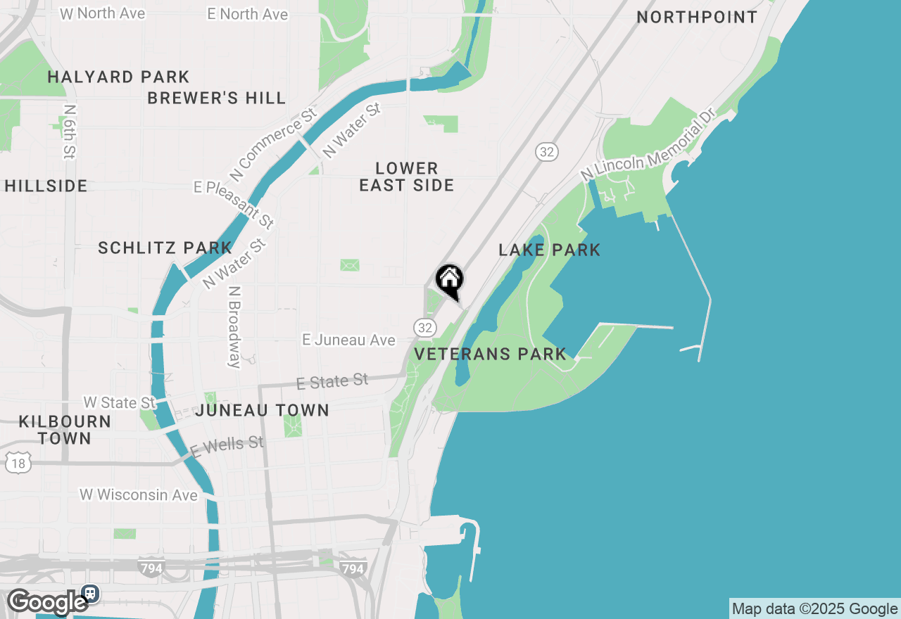Map of 1300 N Prospect Ave #401, Milwaukee, WI 53202