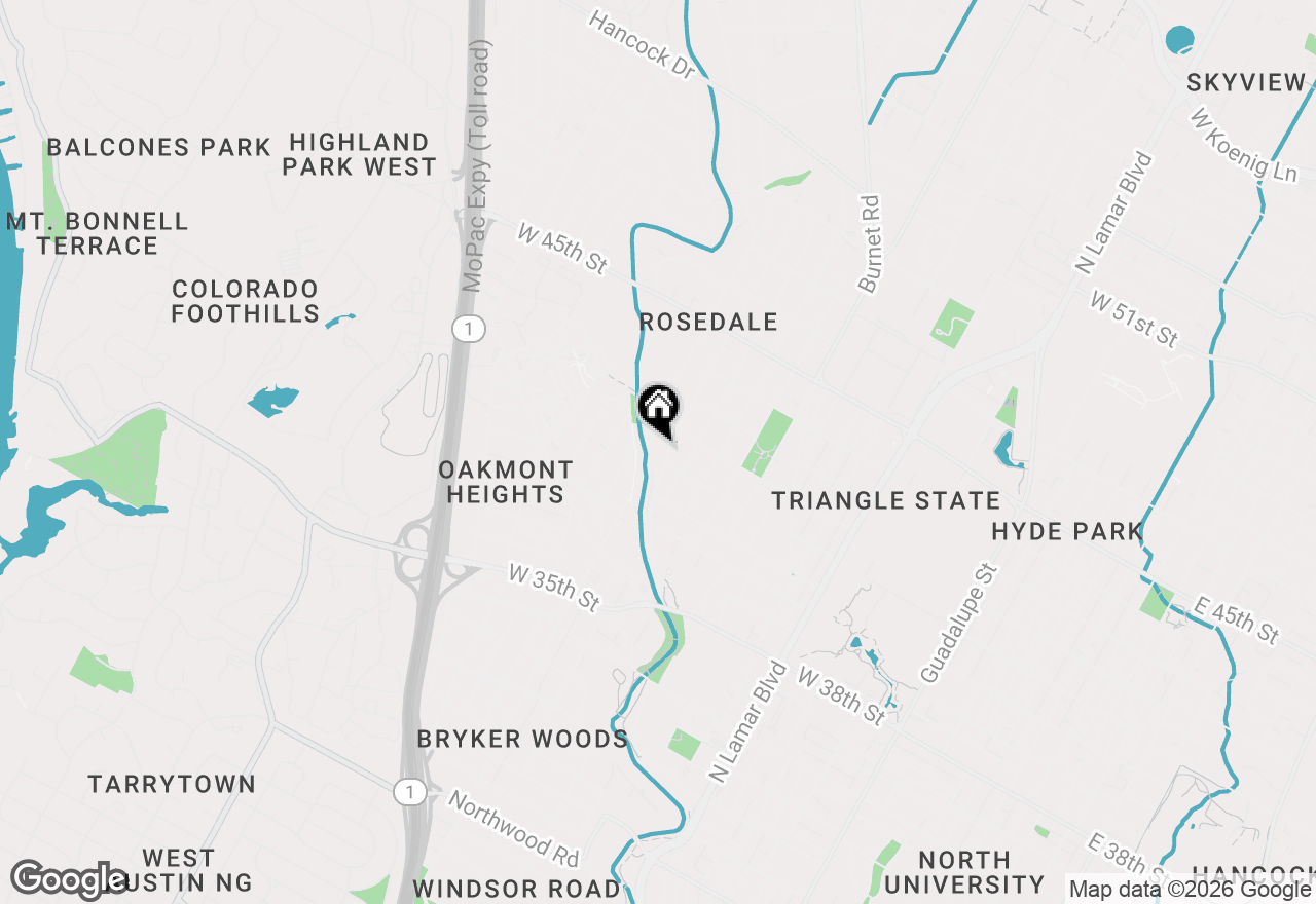 Map of 4102 Shoal Creek Blvd, Austin, TX 78756