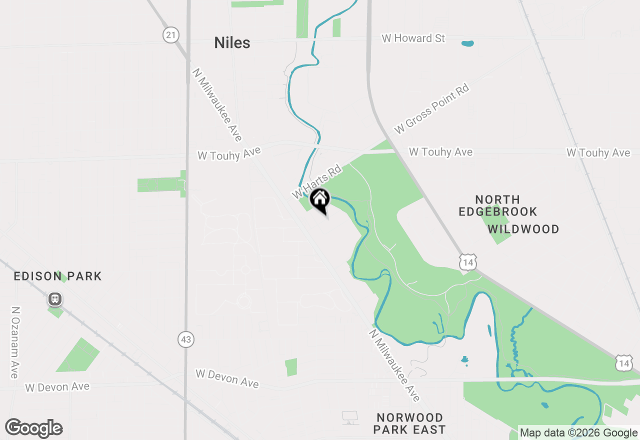 Map of 6550 W Ebinger Drive, Niles, IL 60714