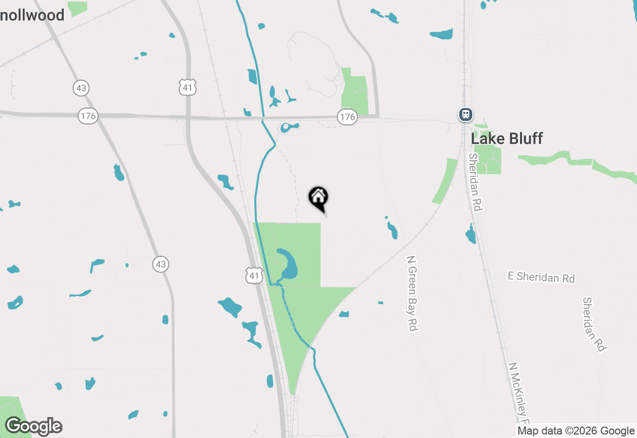 Map of 203 Maclaren Lane, Lake Bluff, IL 60044