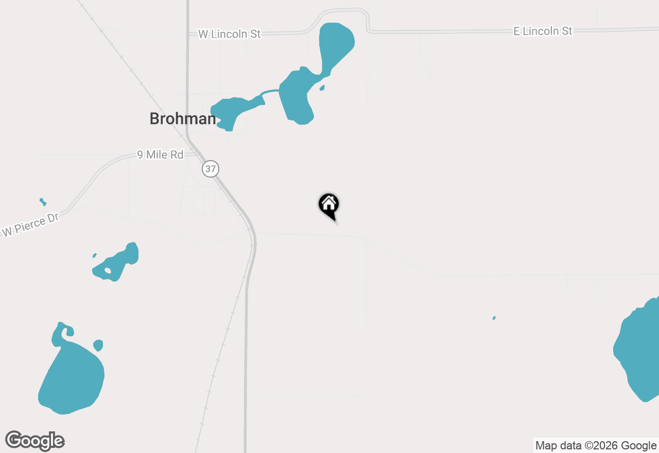 Map of 121 W Pierce Drive, White Cloud, MI 49349