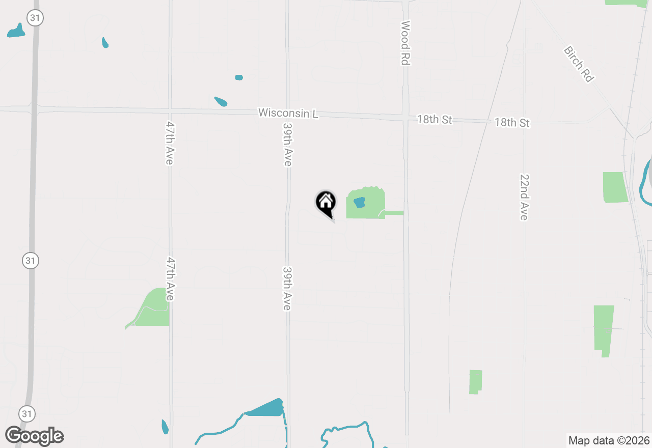 Map of 3614 23rd St, Kenosha, WI 53144