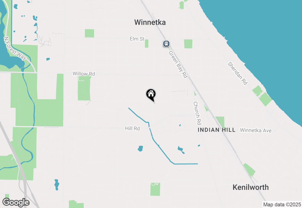 Map of 220 Chestnut Street, Winnetka, IL 60093