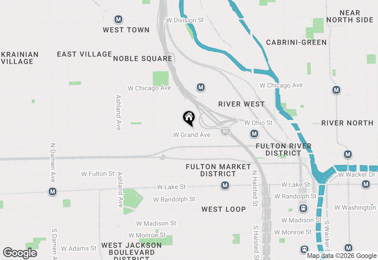 Map of 517 N Racine Avenue #4, Chicago, IL 60622