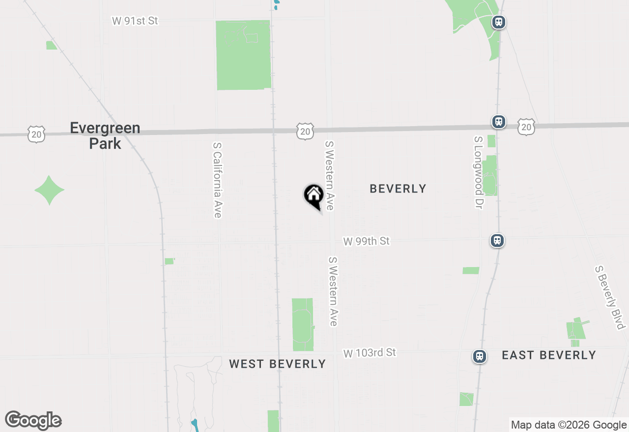 Map of 9800 S Artesian Avenue, Evergreen Park, IL 60805