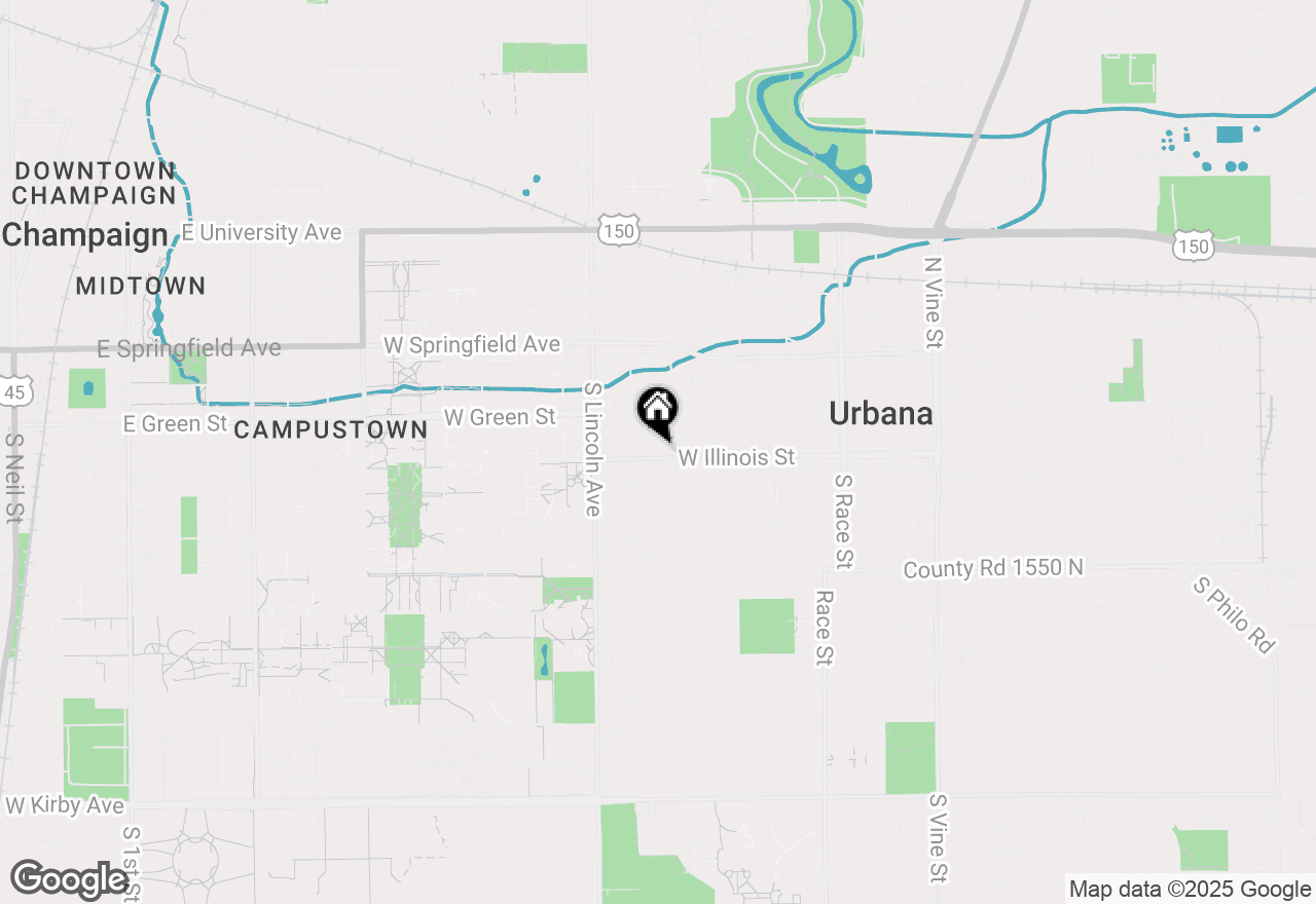 Map of 704 W Illinois Street, Urbana, IL 61801