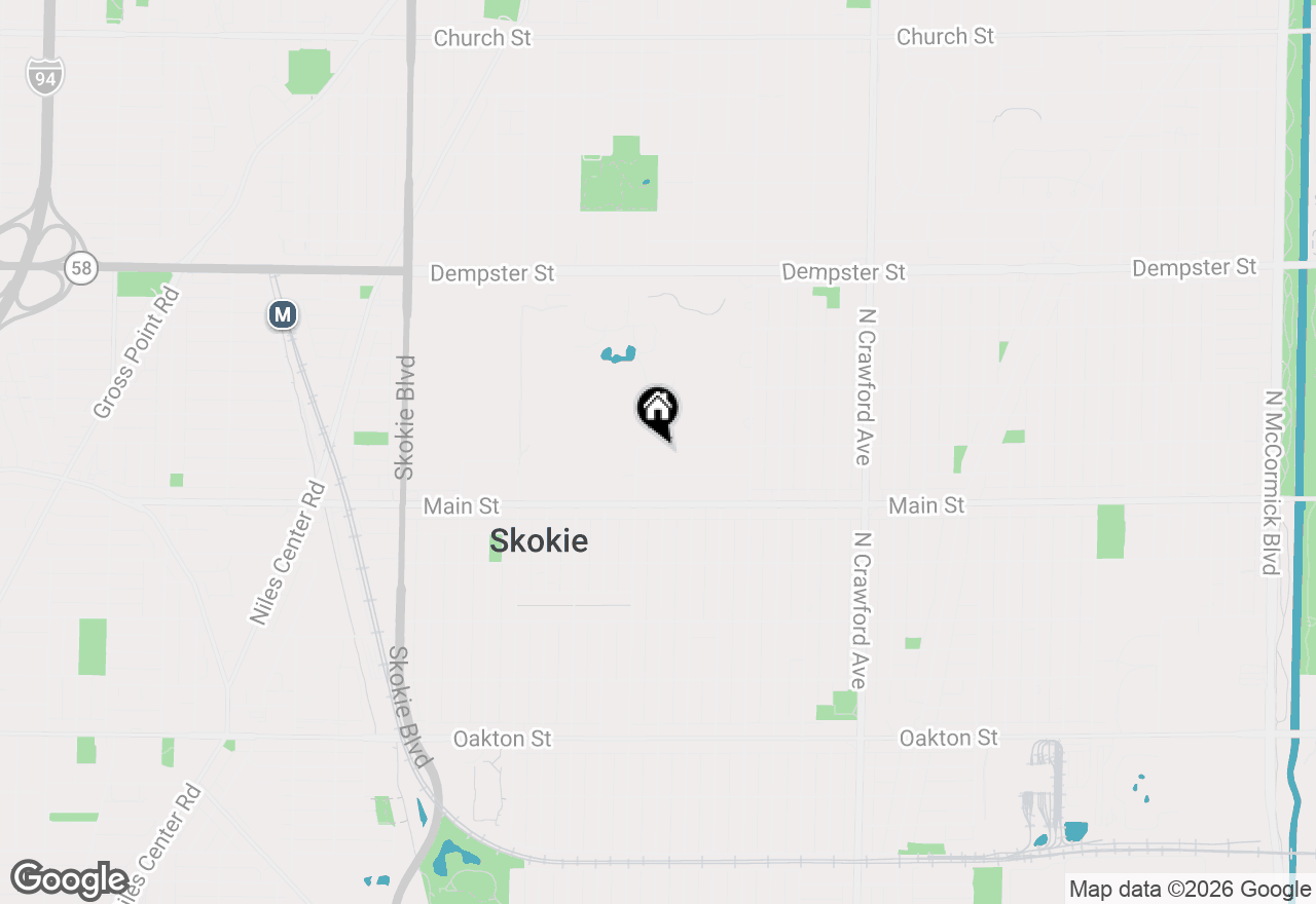 Map of 4335 Lee Street, Skokie, IL 60076