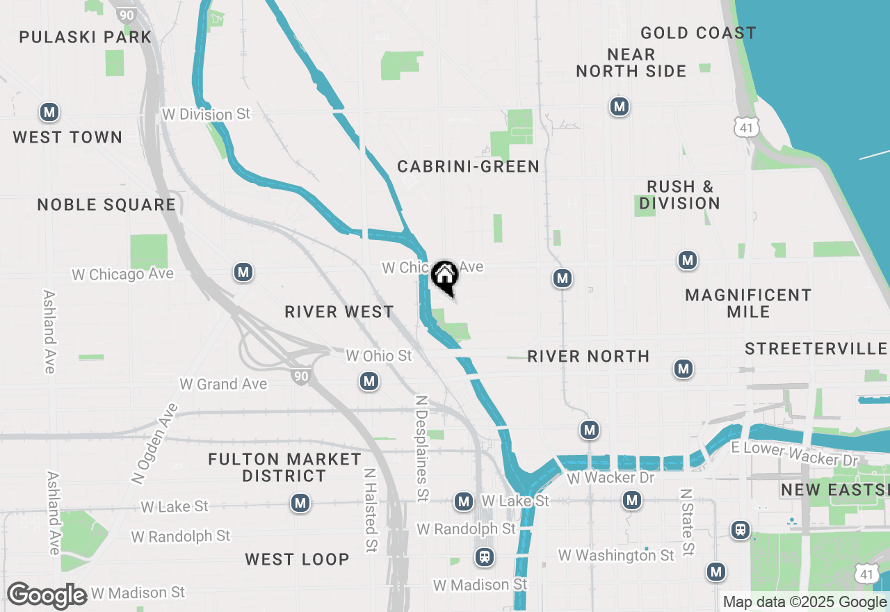 Map of 700 N Larrabee Street #1510, Chicago, IL 60610