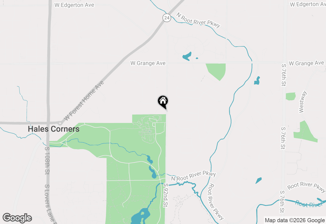 Map of 5835 S 92nd St, Hales Corners, WI 53130