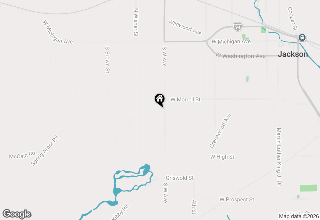 Map of 1005 S Grinnell Street, Jackson, MI 49203
