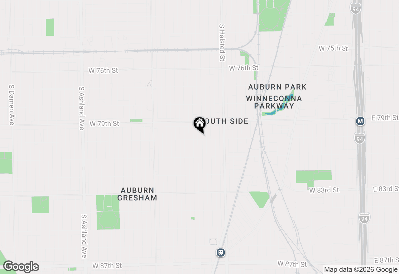 Map of 7955 S Sangamon Street, Chicago, IL 60620