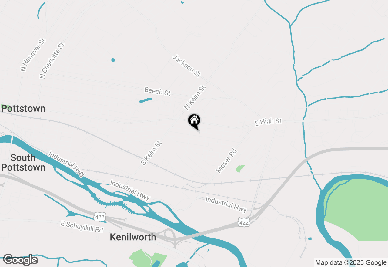 Map of 1116 Queen Street, Pottstown, PA 19464